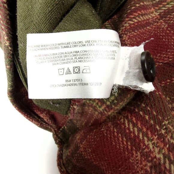 ORVIS Big Bear Heavyweight Double Brushed Flannel Button Down Shirt Men XL Plaid - Picture 9 of 9